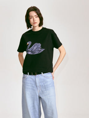 Black Swan Short-Sleeve T-shirt - Black