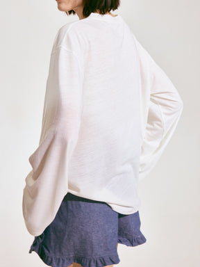 Dog Walker Long Sleeve Linen Tee x Van Der Weide