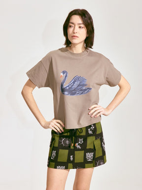 Black Swan Short-Sleeve T-shirt - Brown