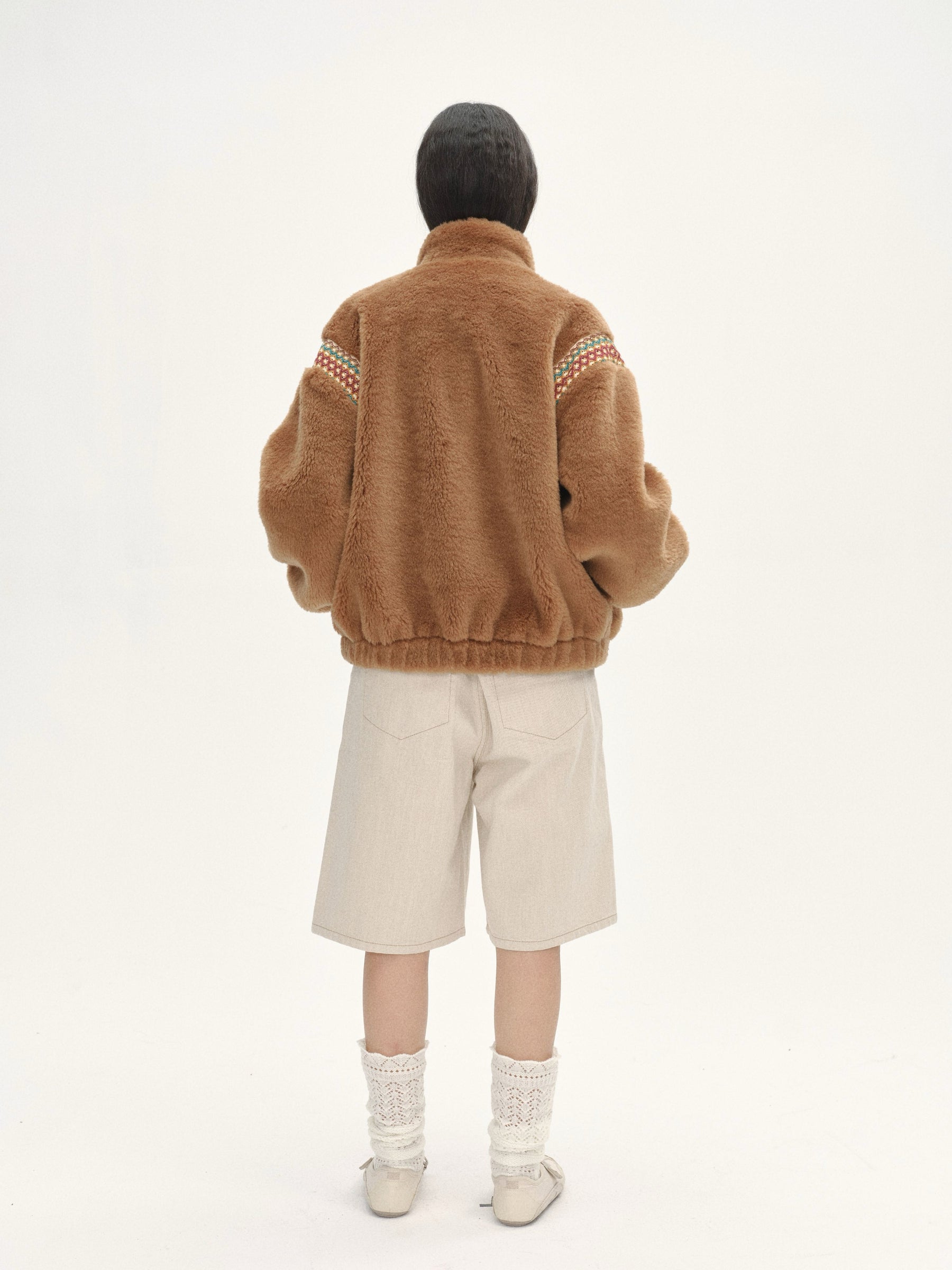 Twilight Woven Teddy Jacket - Brown