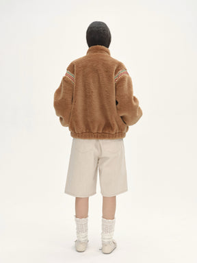 Twilight Woven Teddy Jacket - Brown