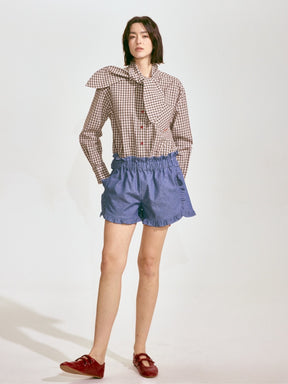 Ruffled High-Waisted Shorts 2 Colors