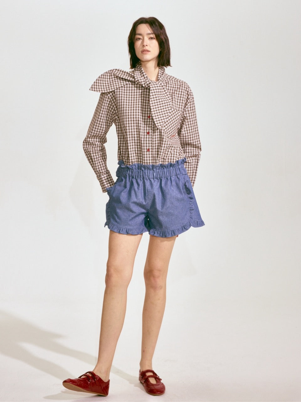 Ruffled High-Waisted Shorts 2 Colors