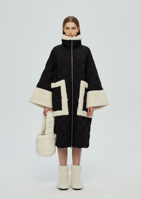 Maxi Teddy Down Jacket - Black
