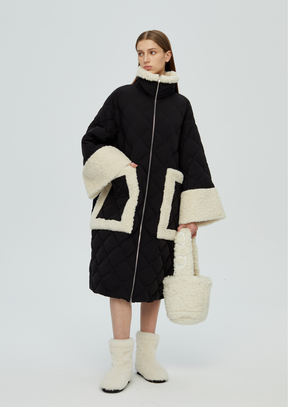 Maxi Teddy Down Jacket - Black