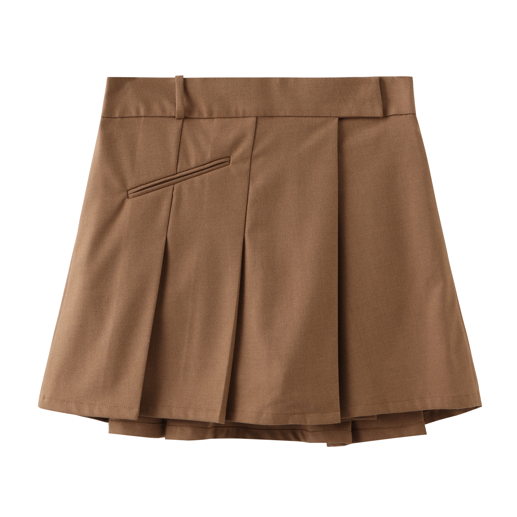 ICON 百褶裙 - 棕色