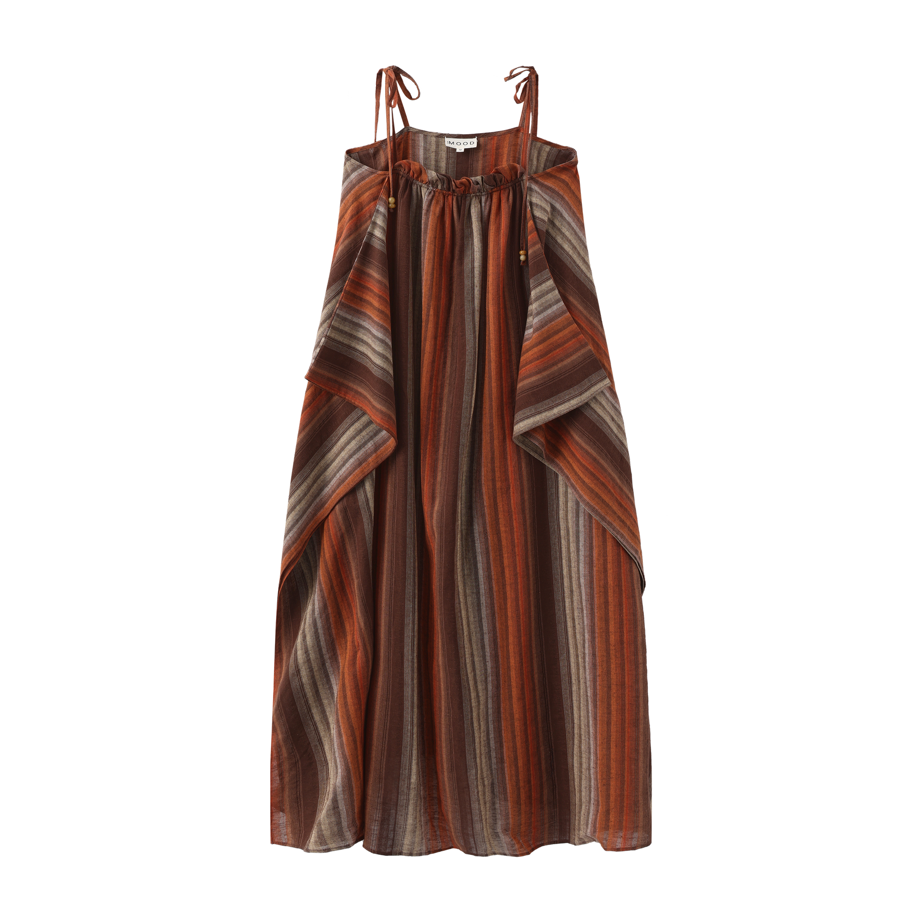 Linen Striped Asymmetrical Dress
