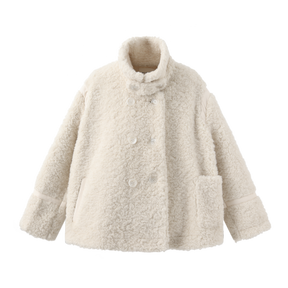 Biker Teddy Bear Coat - White