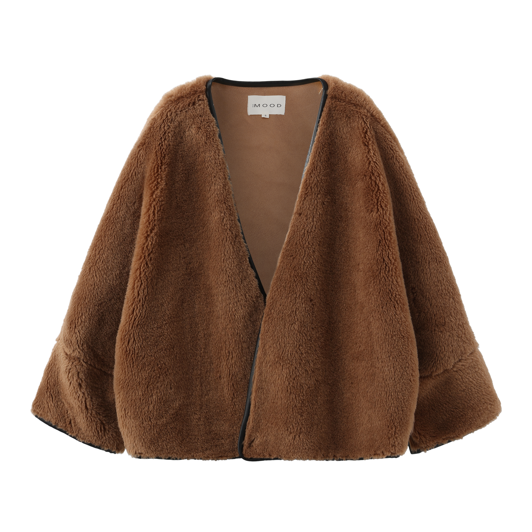 Oversized Teddy Cape Jacket