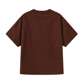 Tomato Chat Short-Sleeve T-shirt x Hannah Van Der Weide - Brown