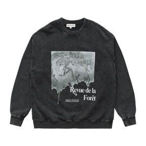 Forest Tap Washed Sweatshirt Black