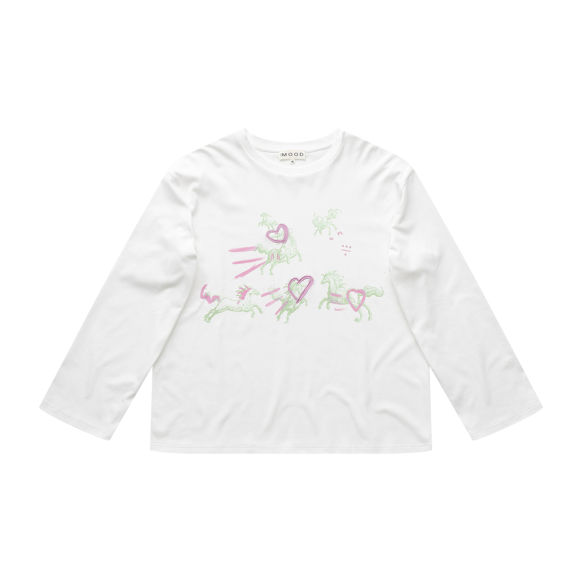 Pegasus Sky Long-Sleeve T-shirt White