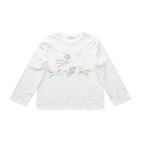 Pegasus Sky Long-Sleeve T-shirt White