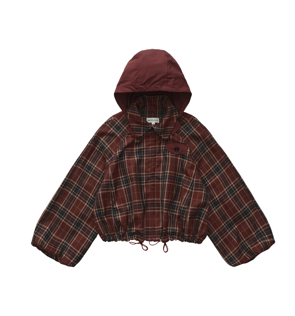 Detachable Hood Trench Jacket
