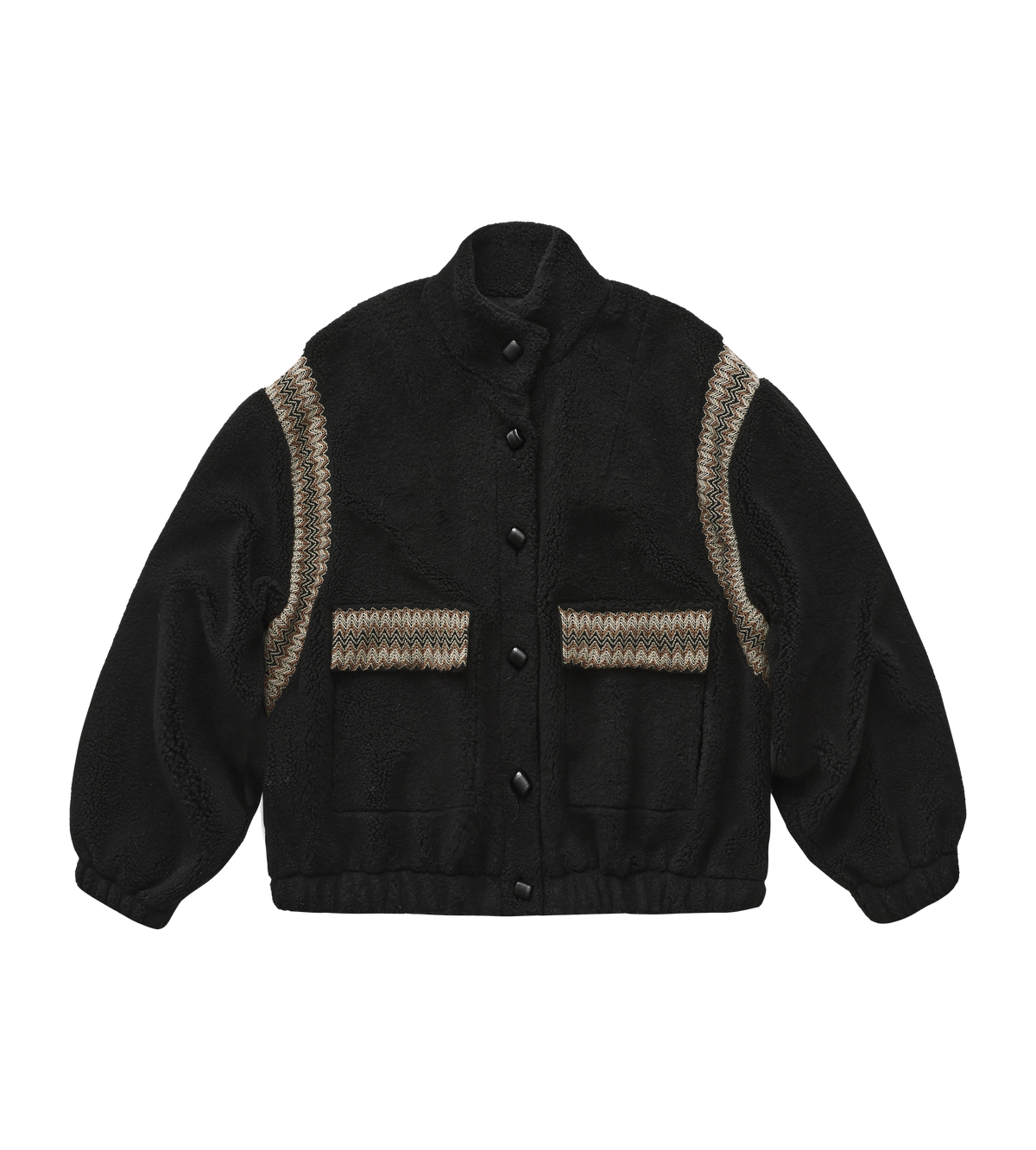 Twilight Woven Teddy Jacket - Black
