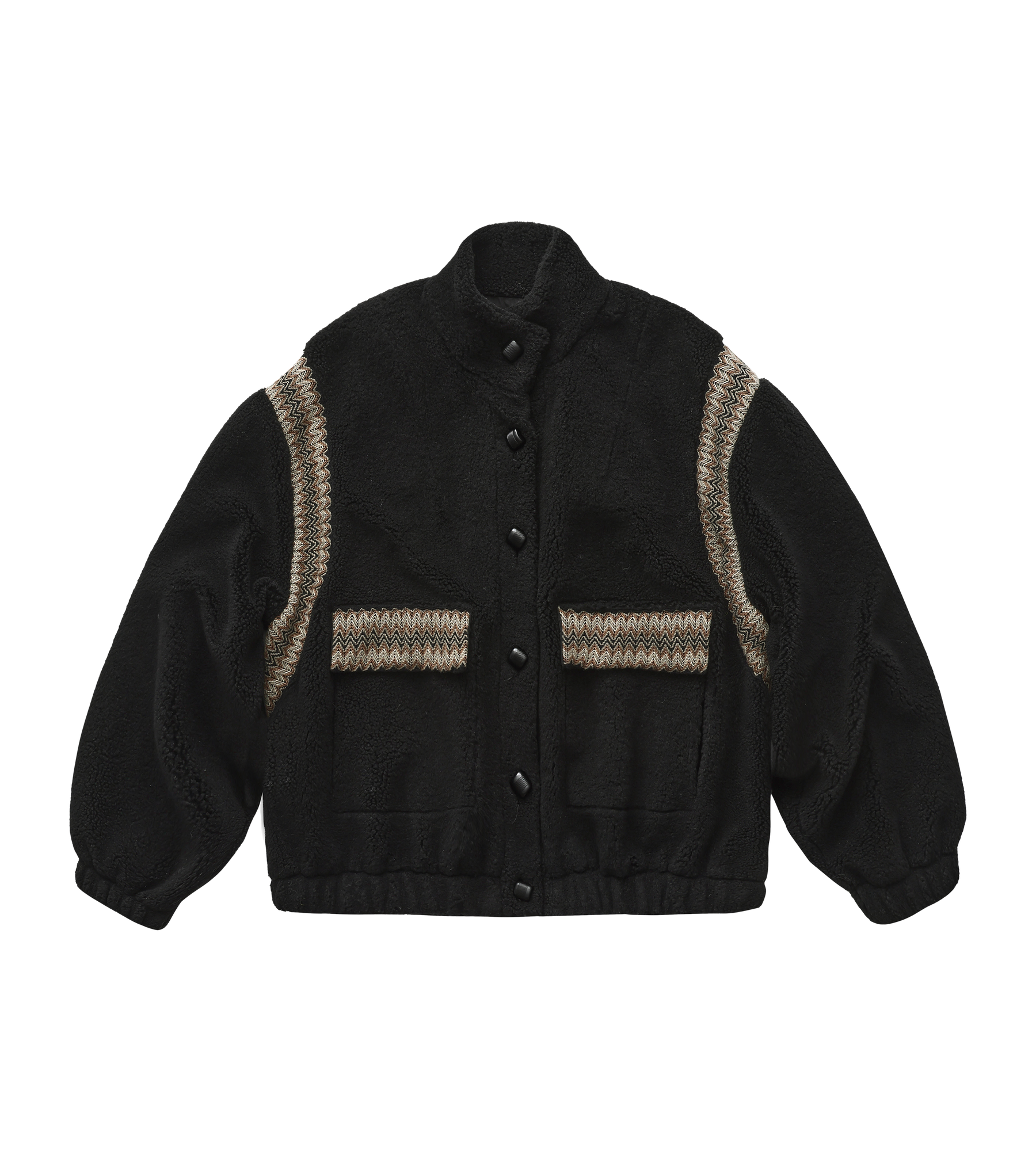 Twilight Woven Teddy Jacket - Black