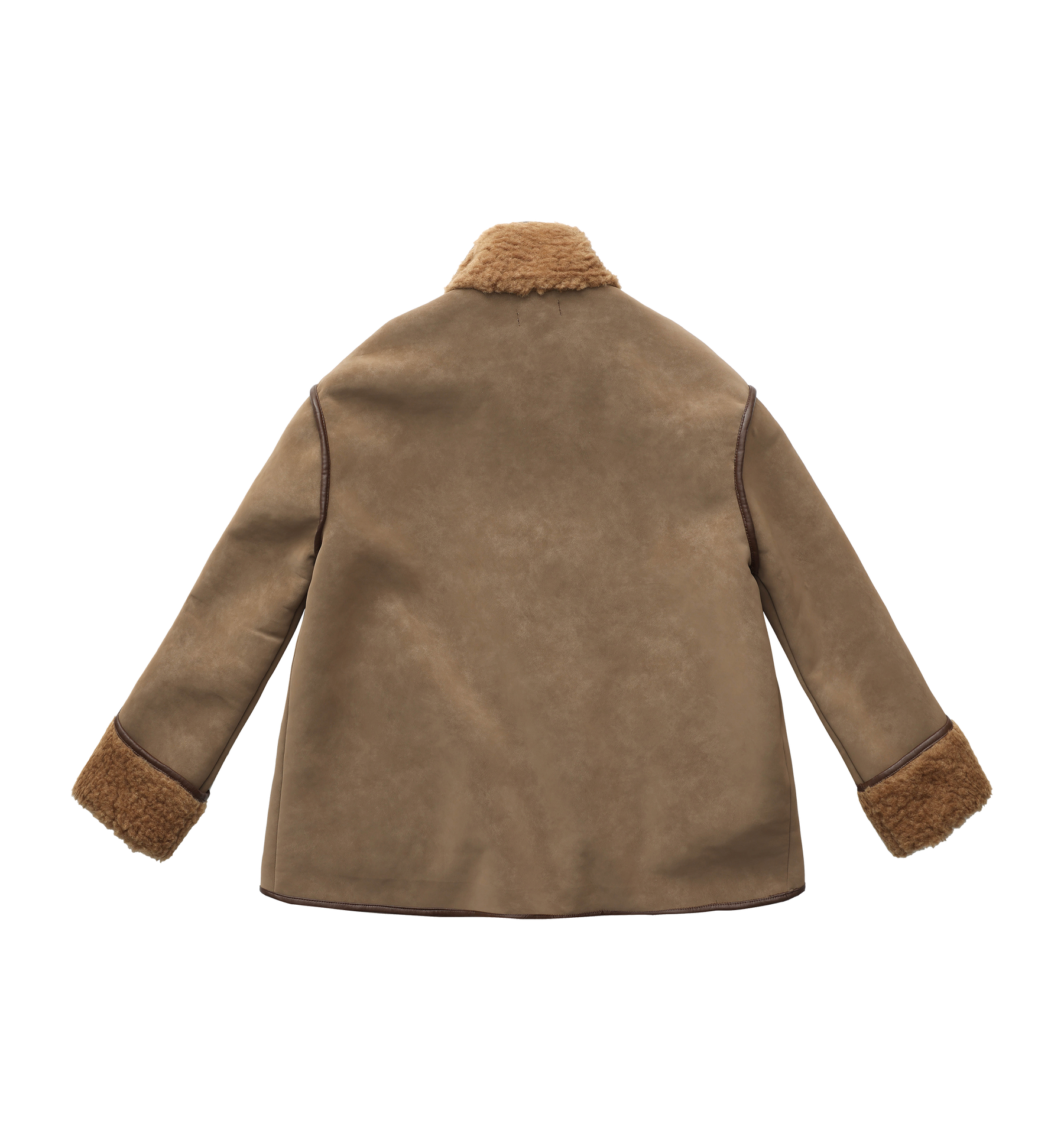 Suede Biker Teddy Jacket