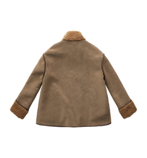 Suede Biker Teddy Jacket