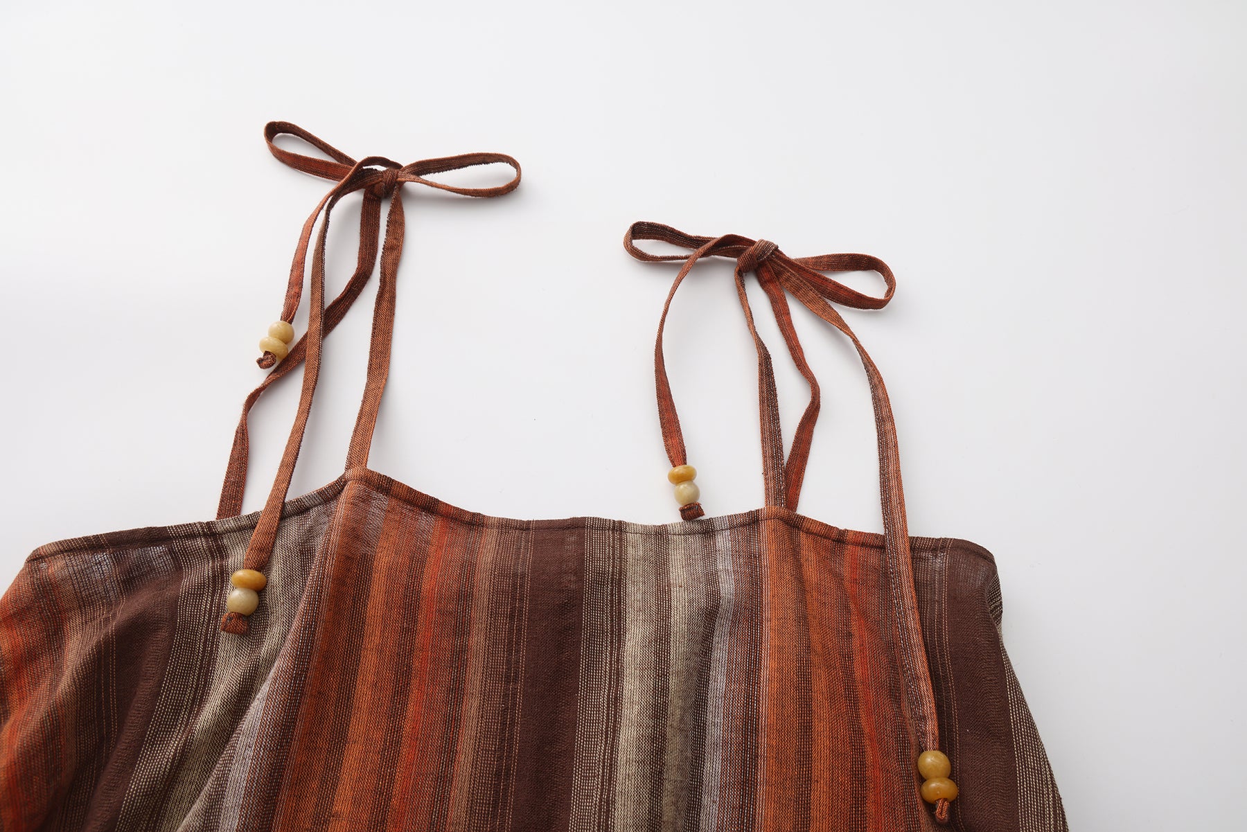 Linen Striped Asymmetrical Dress