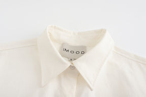 Detachable Hood Shirt - White