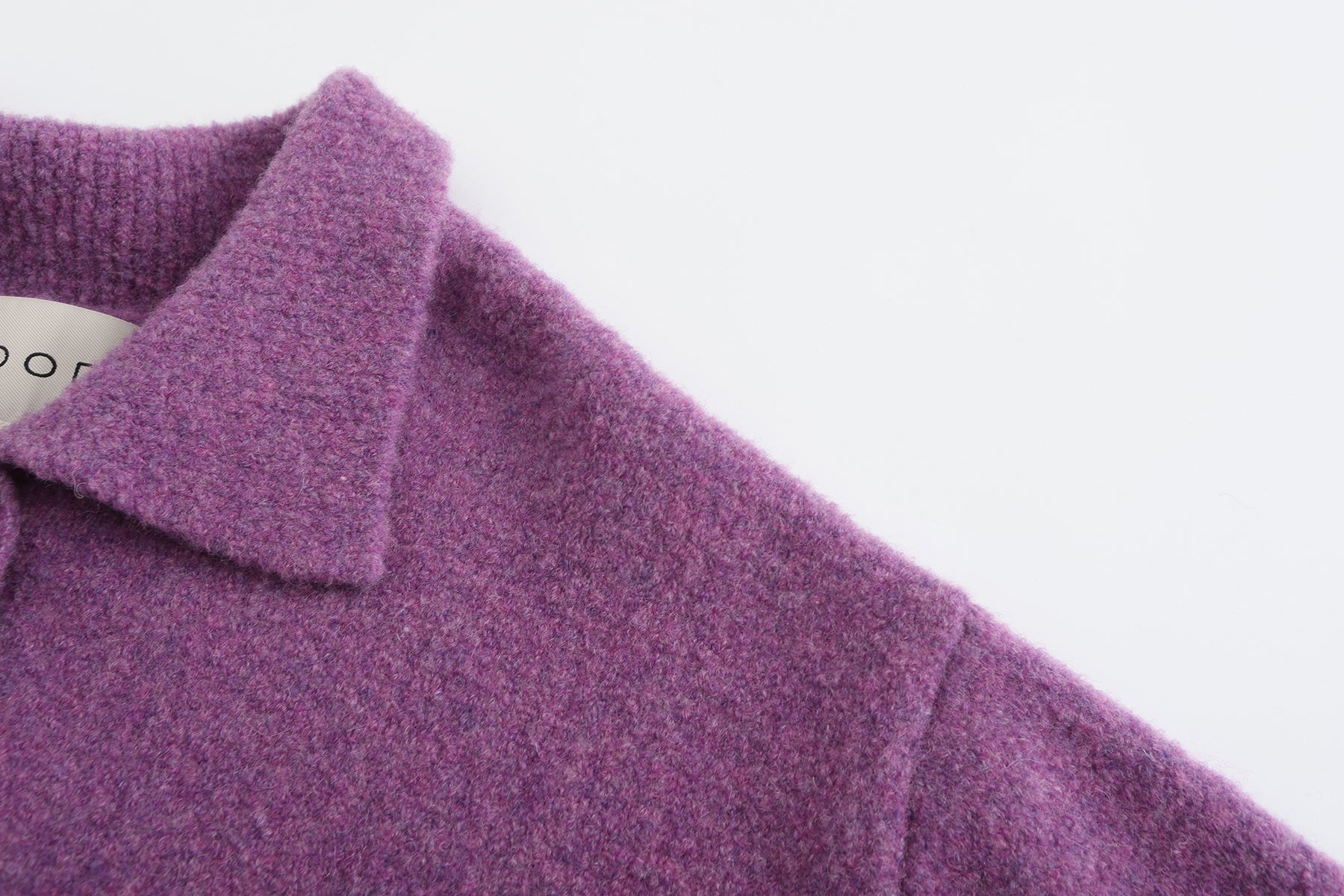 Teddy Knit Cardigan - Purple