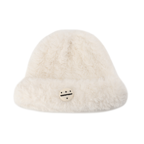 ICON 羊毛皮帽 - 白色