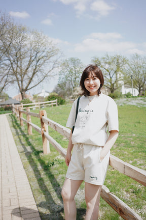 THEONE Loving U Embroidery Jersey Set