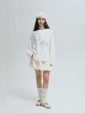 Pegasus Sky Long-Sleeve T-shirt White