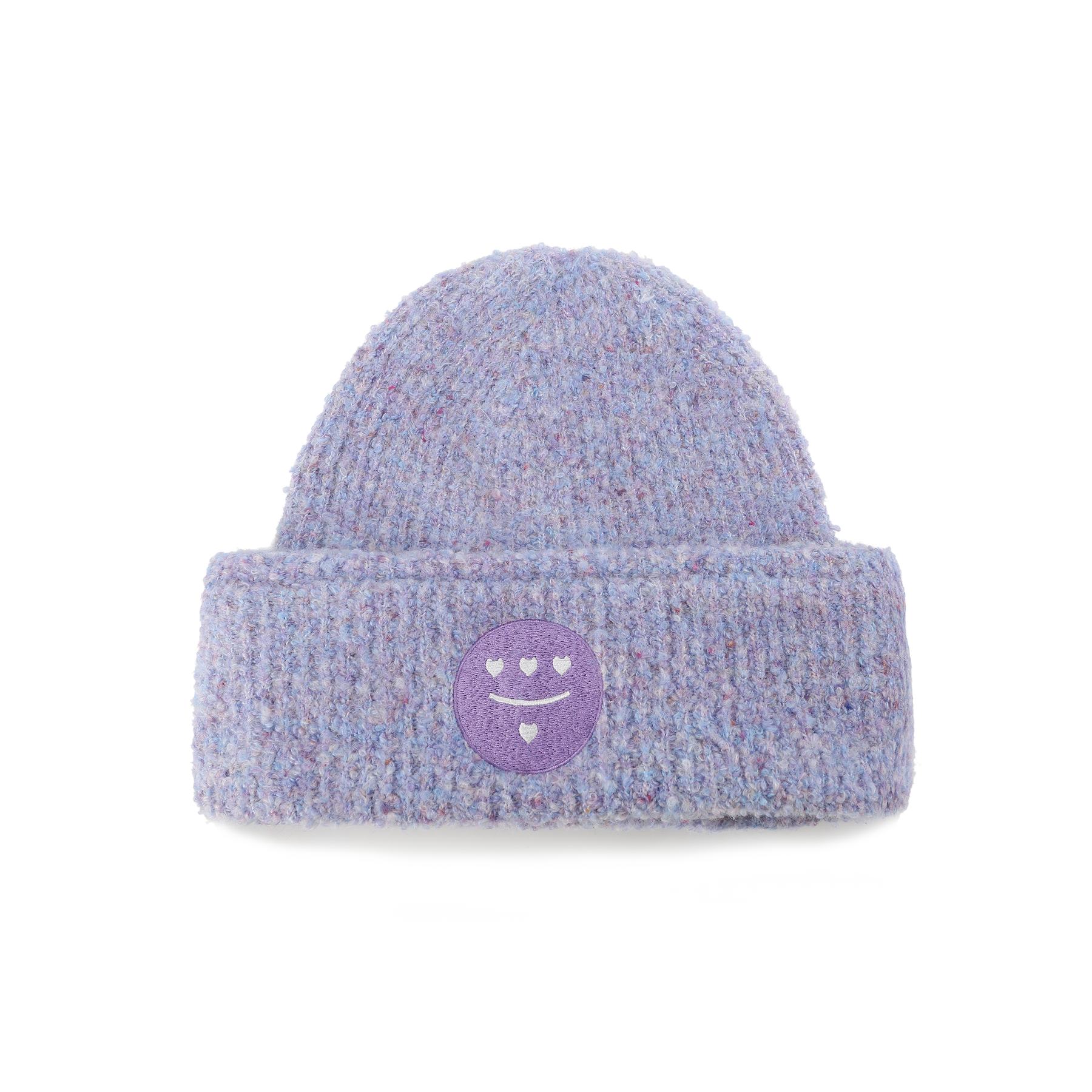ICON 3Moji 二合一針織帽_紫色