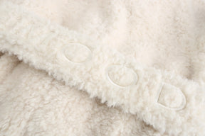 Teddy Wrap Coat_White- Sample