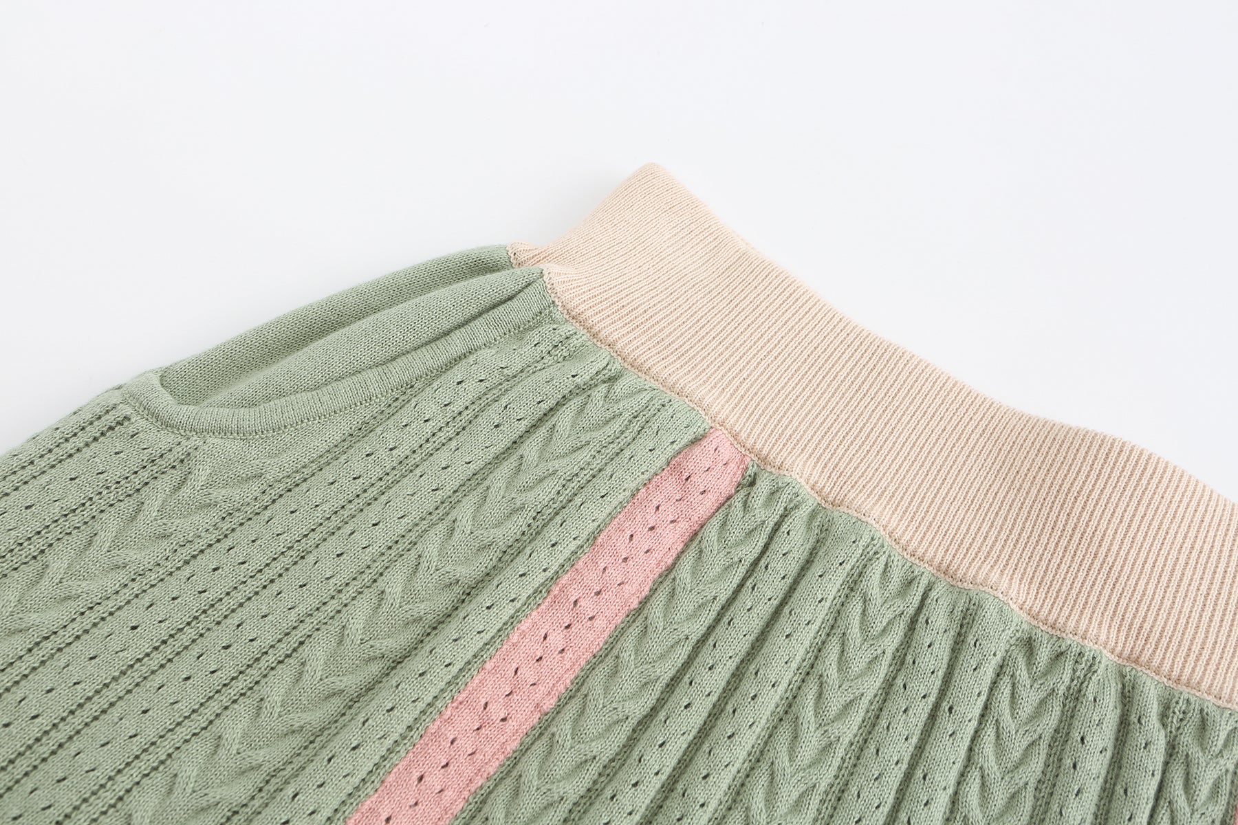 Knit Skirt - Green Tea - 310MOOD