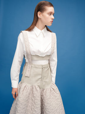 Banded Shirt_White