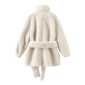 Teddy Wrap Coat_White- Sample