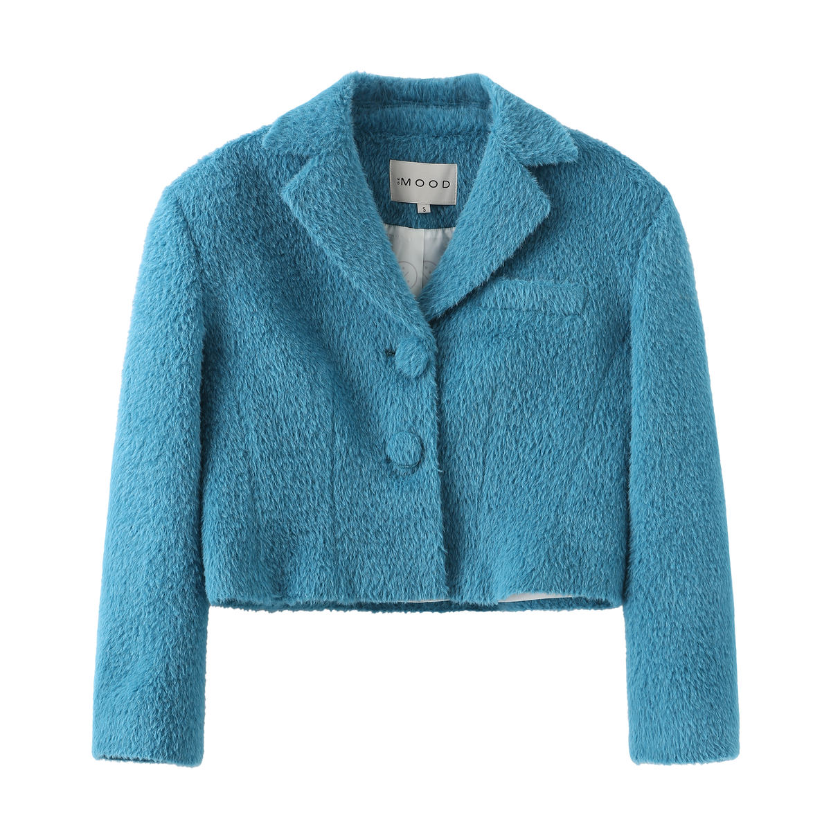High Waist Wool Jacket_Blue