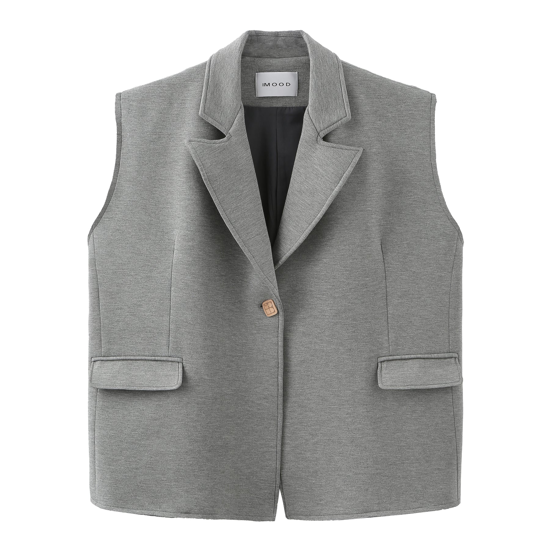 Oversized Scuba Blazer Vest - 2 colors - 310MOOD