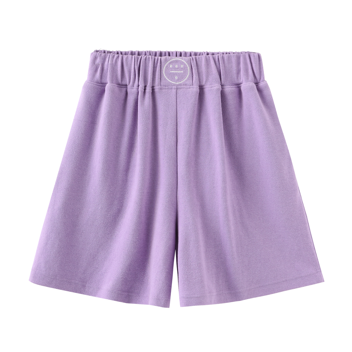 ICON 夏季泰迪毛圈布短褲 - 紫色