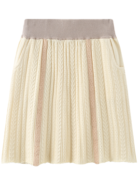 Knit Skirt - Vanilla - 310MOOD