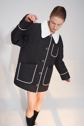 Classic Quilted Coat_Black