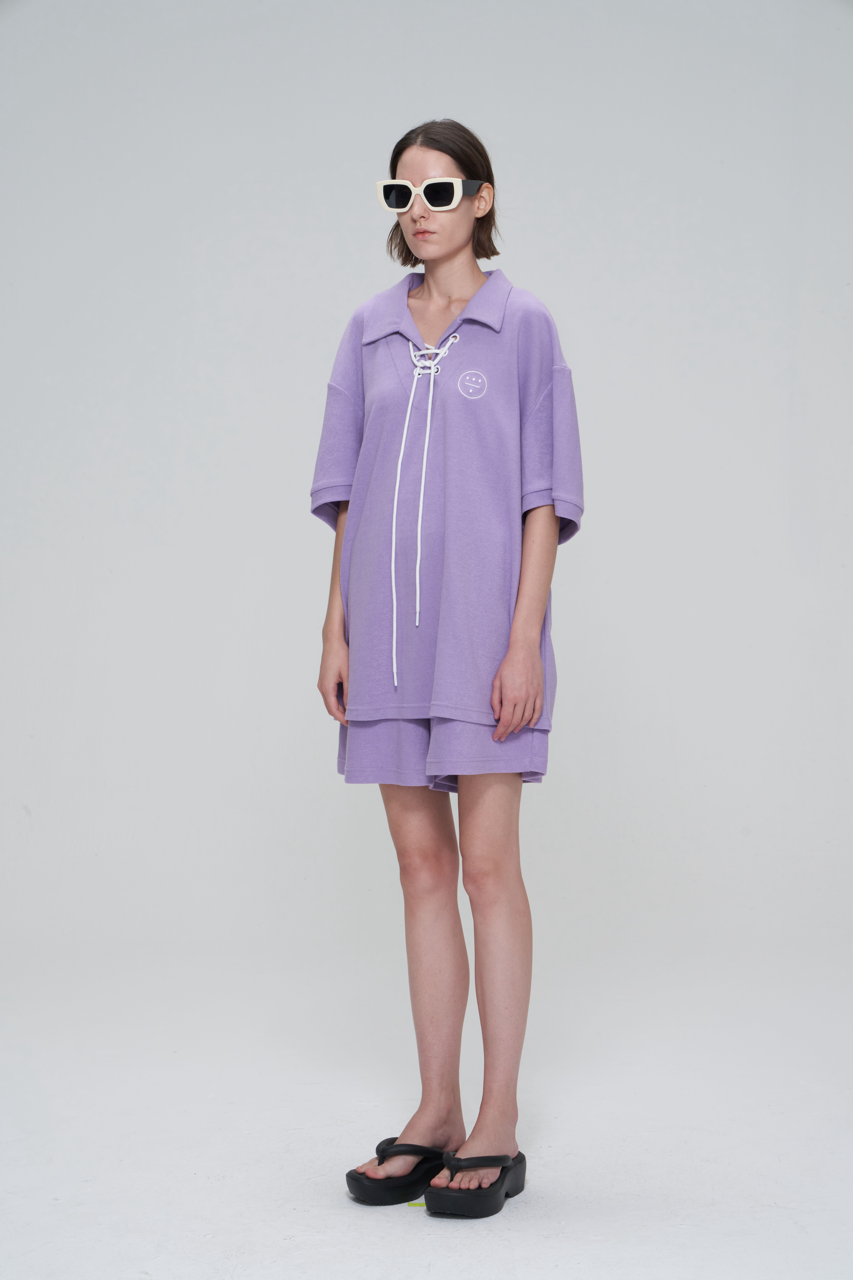 ICON Summer Teddy French Terry Top - Purple