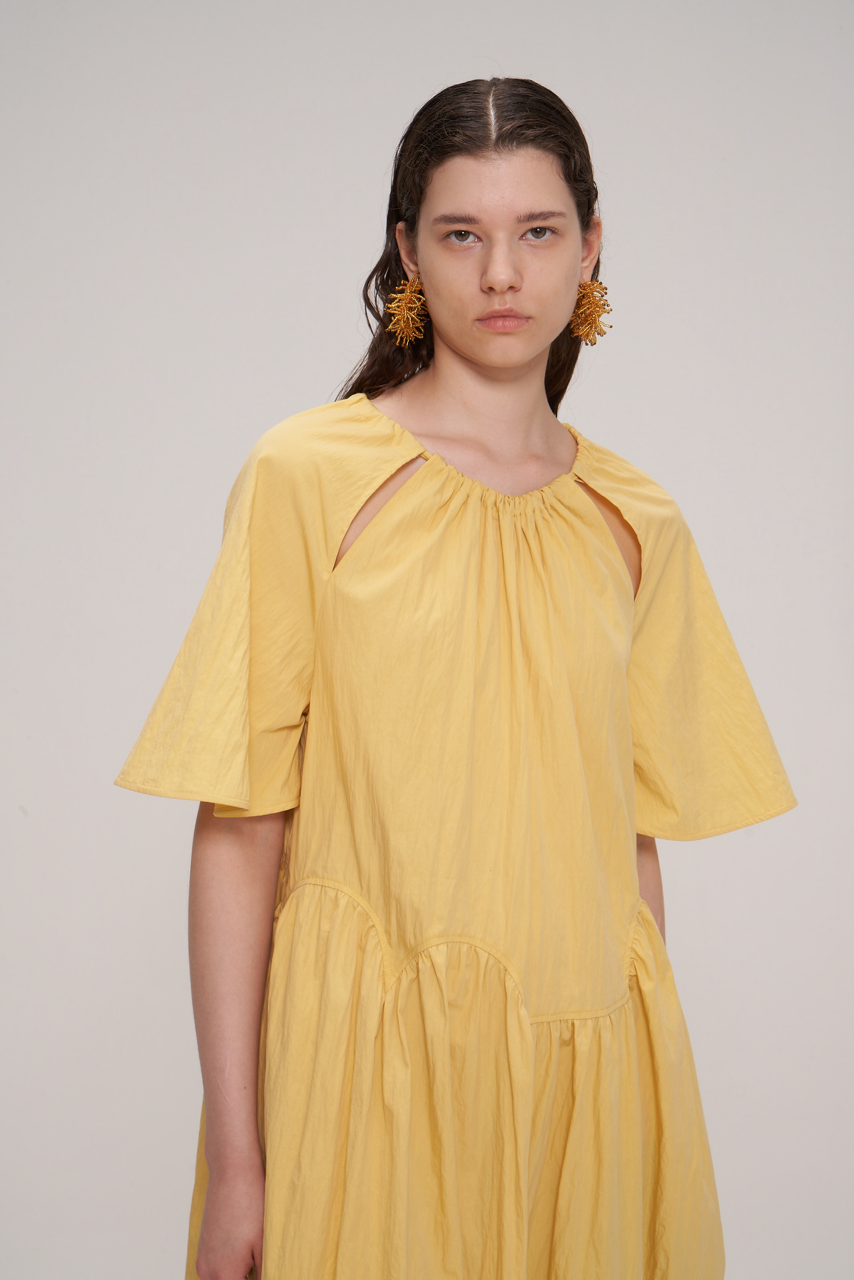 Cut out Dress - Yellow