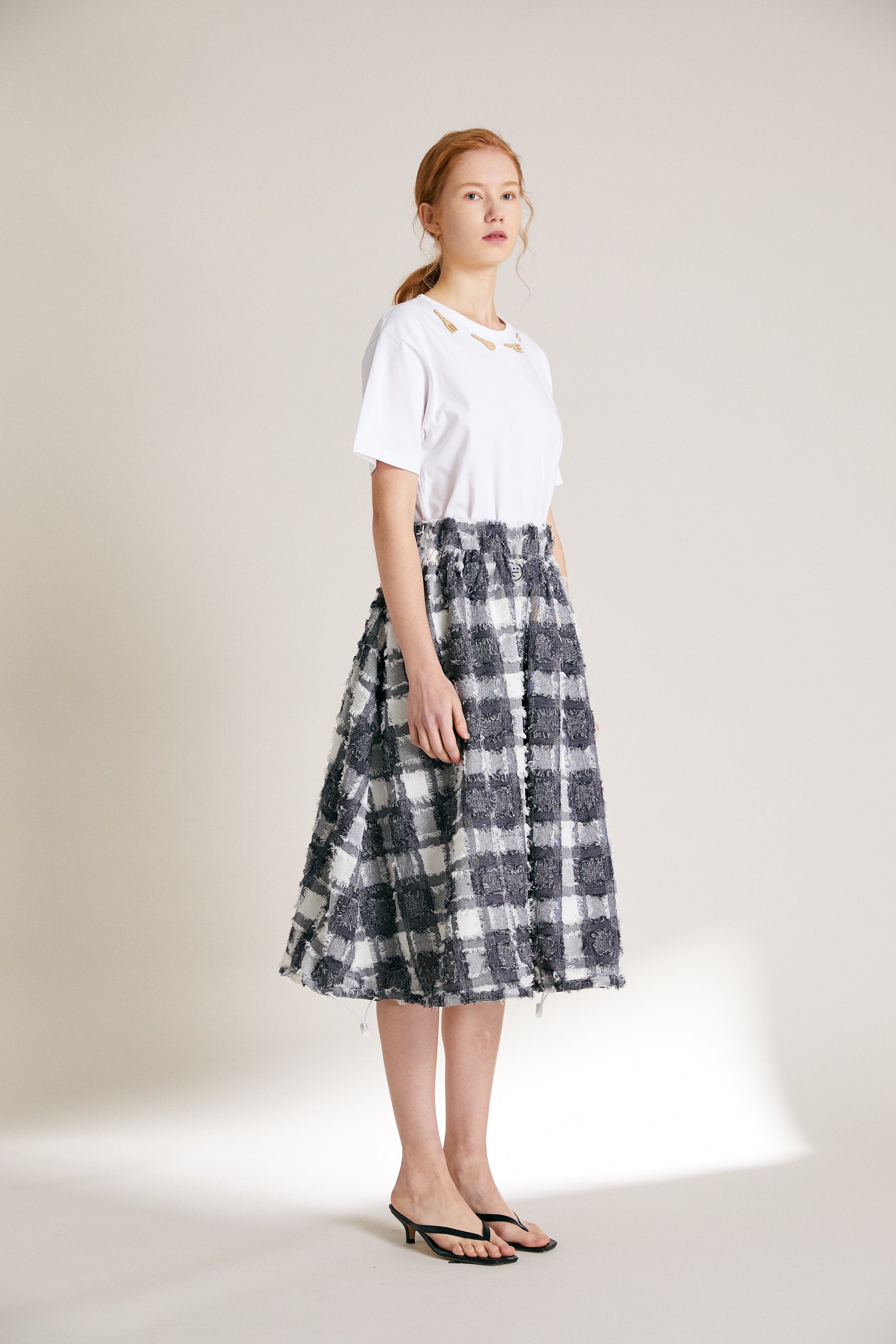 2-Way Dress Skirt - Plaid - 310MOOD