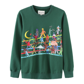 Holiday Rainbow Sweatshirt x Vendi Vernic _ Green