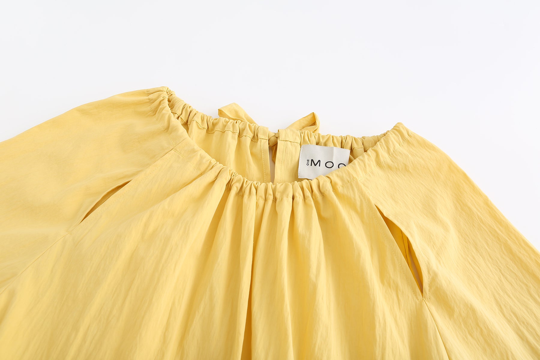 鏤空洋裝 - 黃色