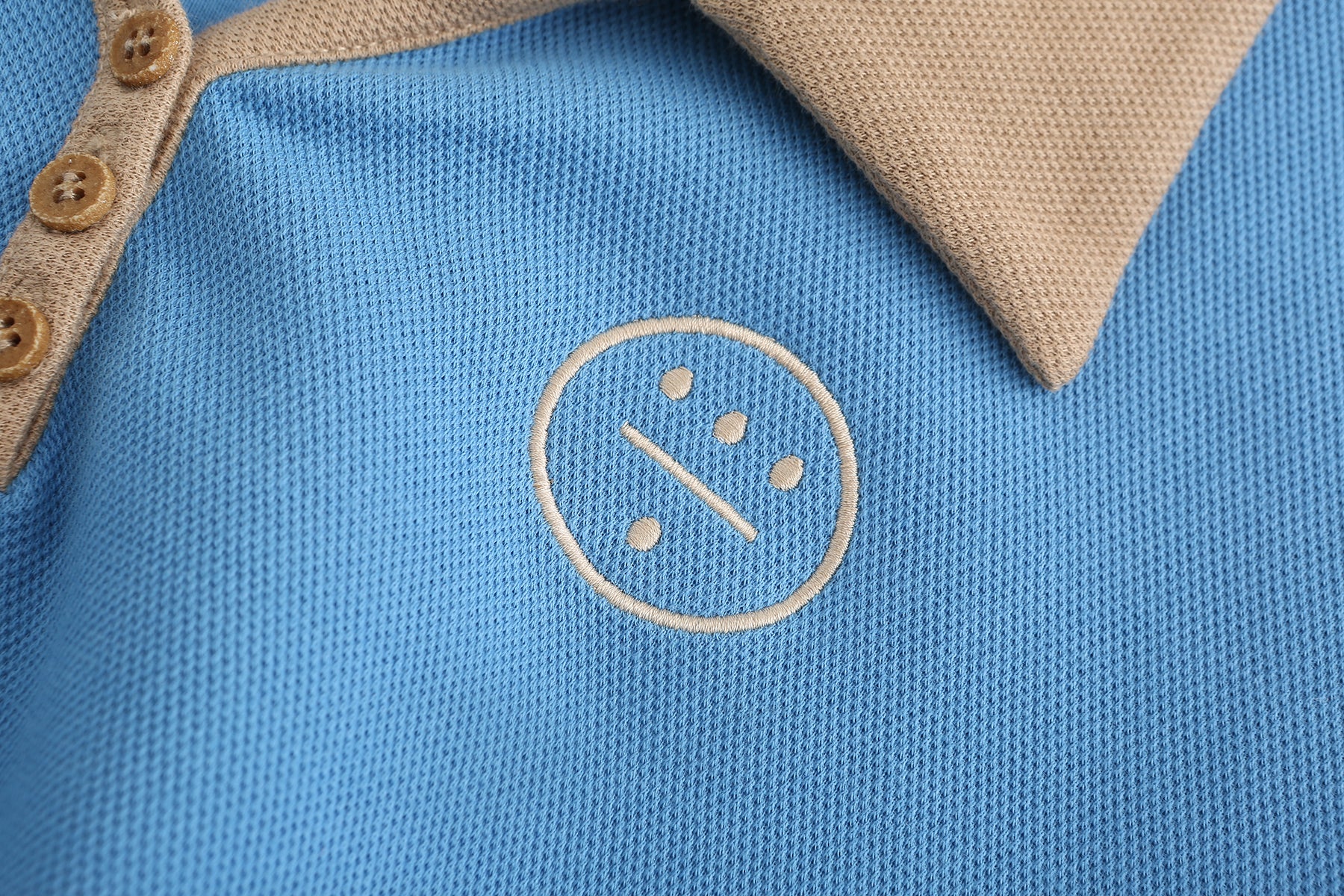 ICON 貼片短袖上衣 - 藍色