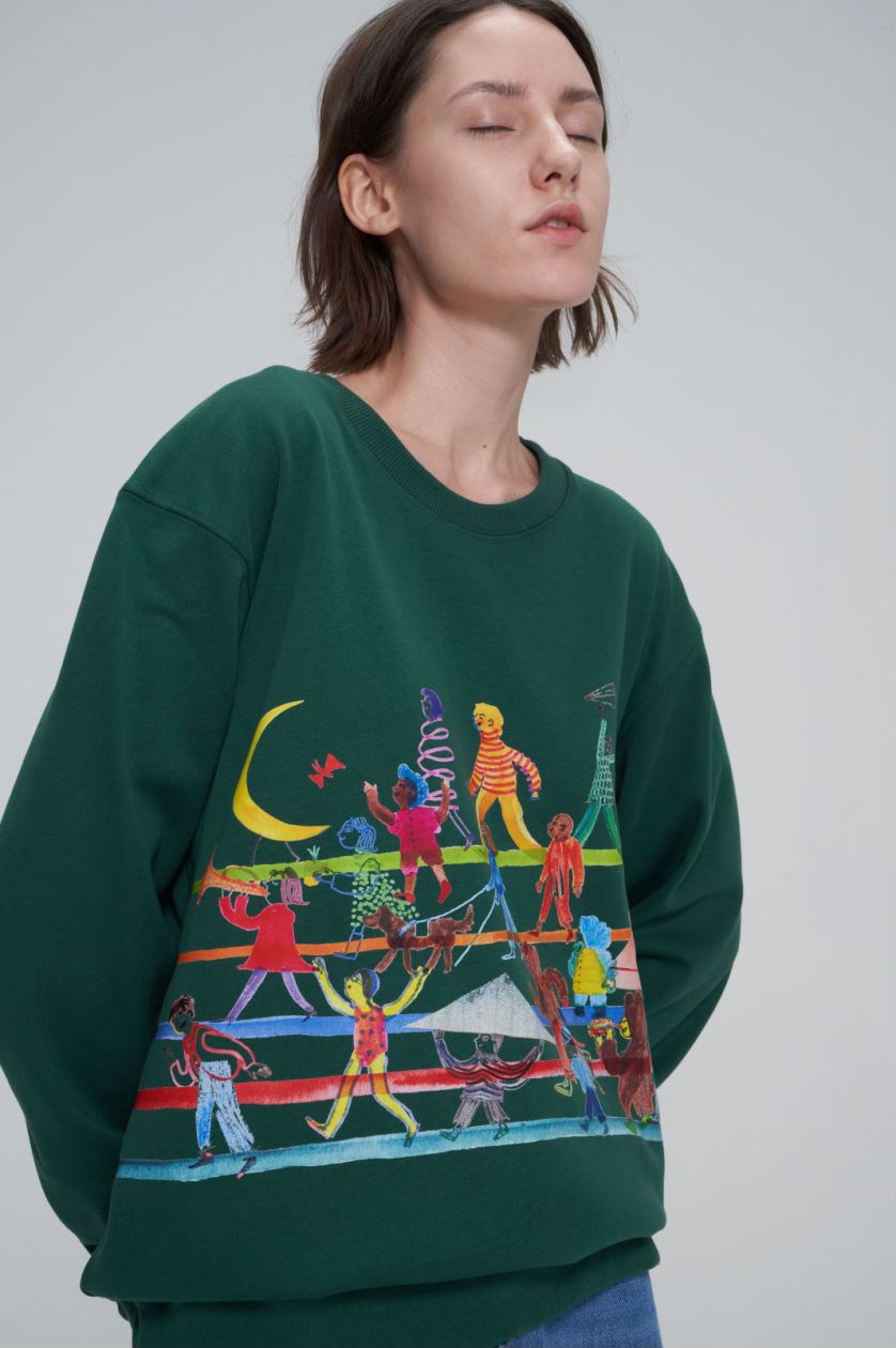Holiday Rainbow Sweatshirt x Vendi Vernic _ Green